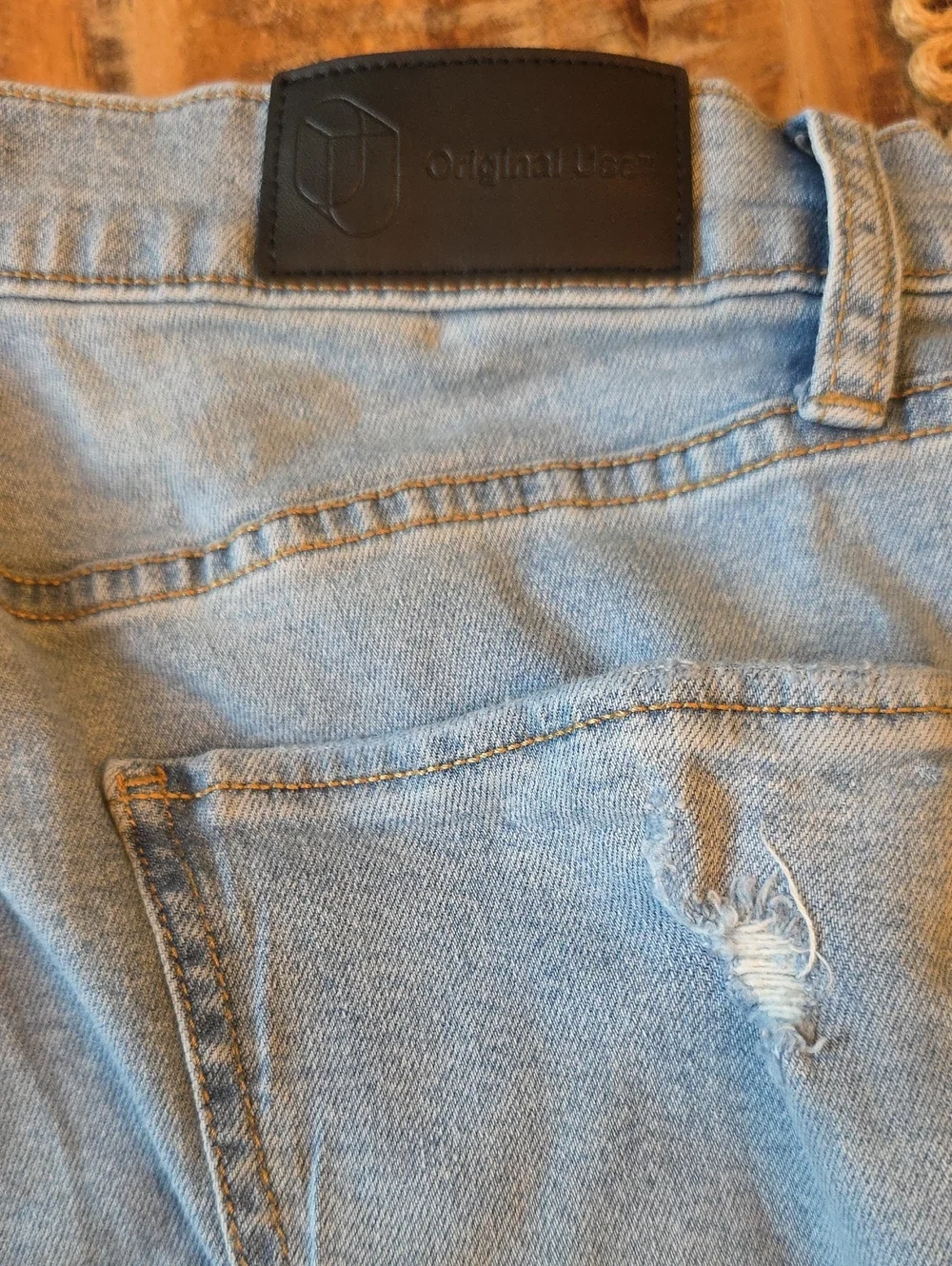 Original Use Light Blue Slim Taper Jeans